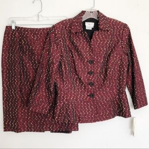 NWT Maggy L Skirt Suit